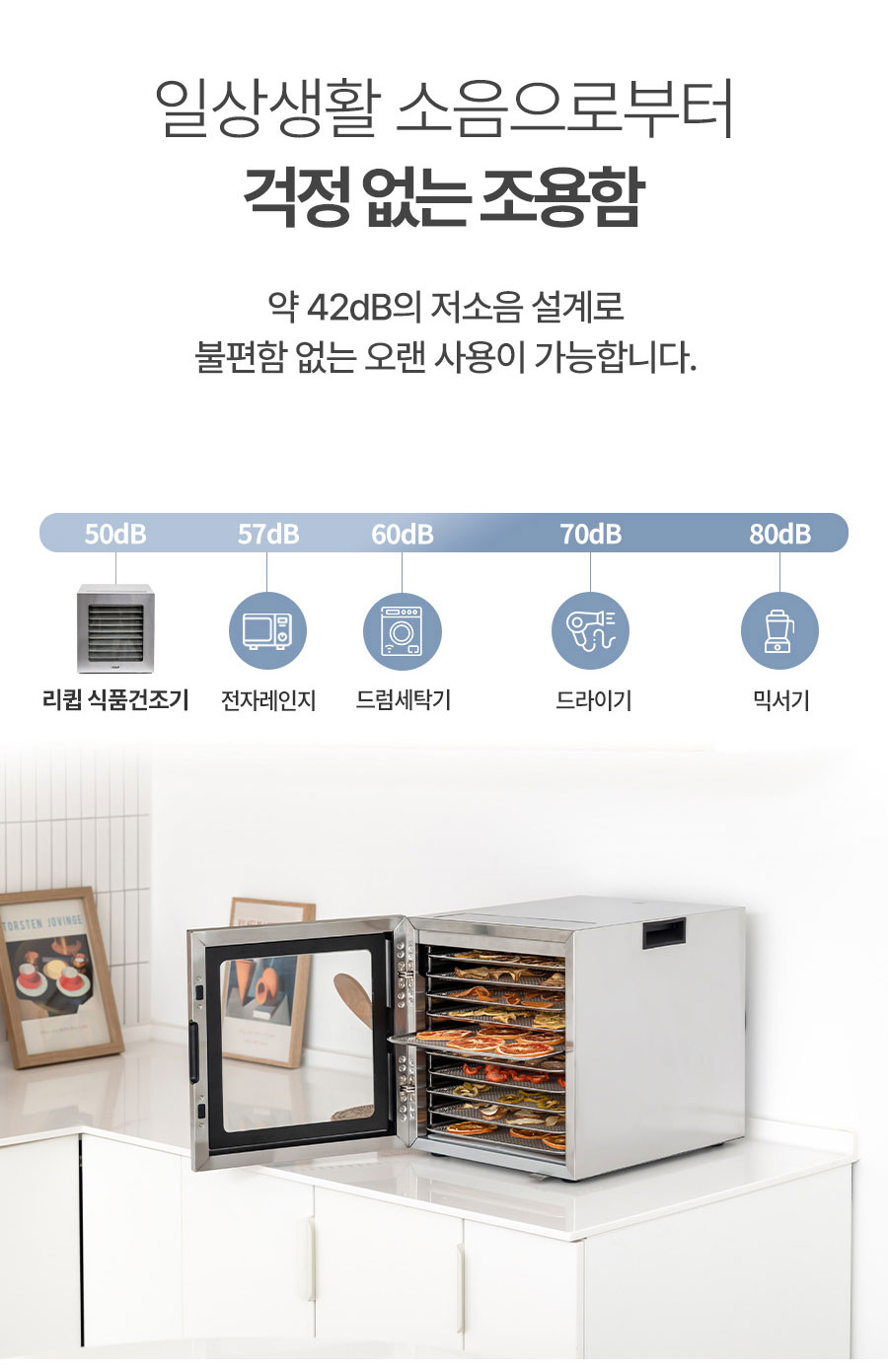 리큅 스테인리스 10단 식품건조기 야채 고추건조 LOD-S1000SS