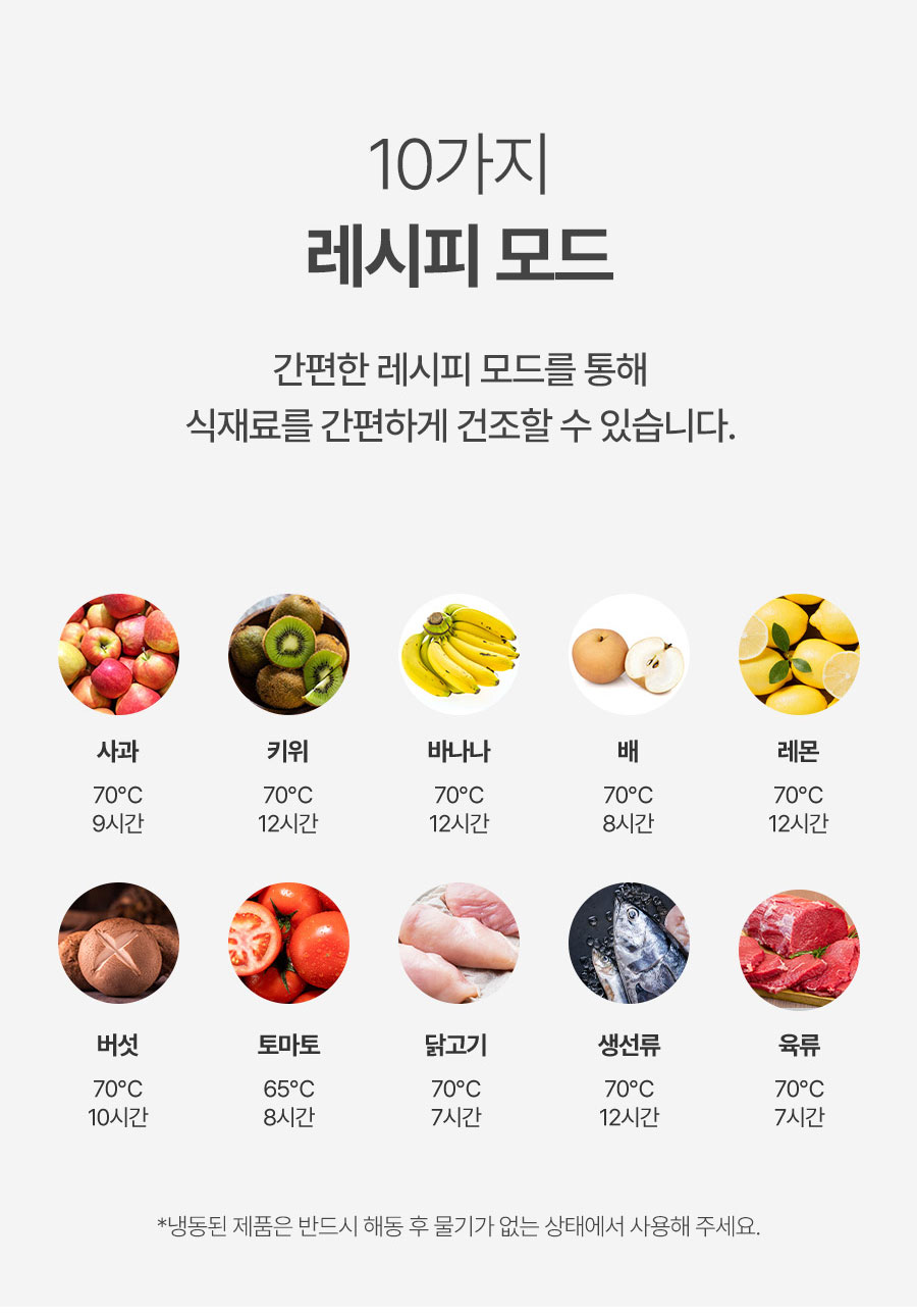 리큅 스테인리스 10단 식품건조기 야채 고추건조 LOD-S1000SS